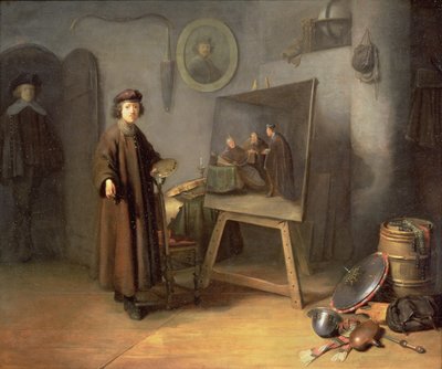 A Painter in His Studio by Gerrit Dou